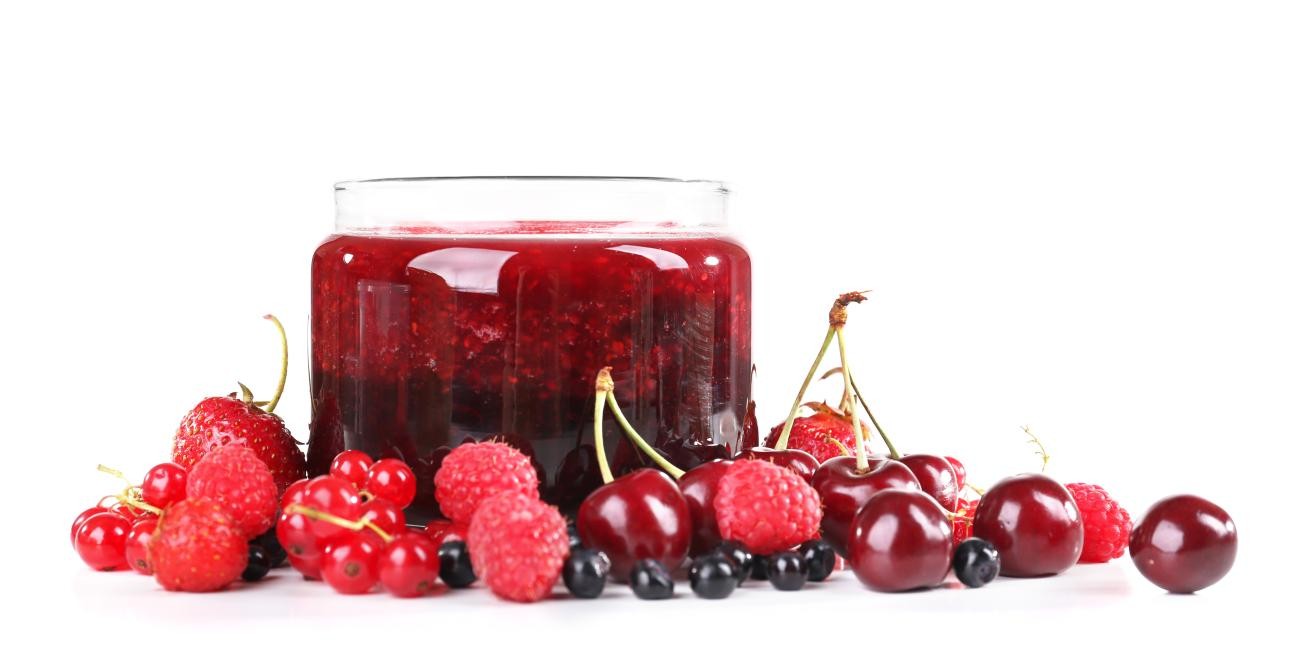 Confitures de fruits rouges
