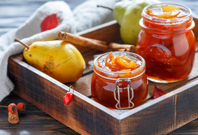 Confitures de fruits d'automne