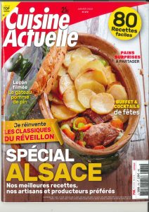 article Confitures du Climont - Cuisine Actuelle janvier 2022